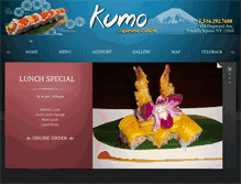 Tablet Screenshot of kumosushili.com